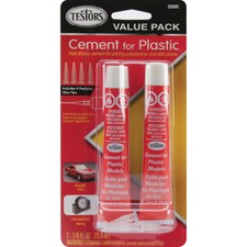 Testors 3509C Cement For Plastic Value Pack 2/Pkg-.875oz