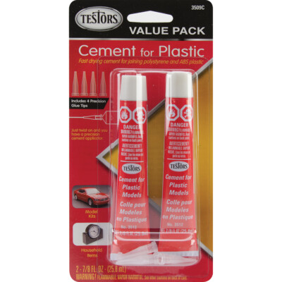 #ad #ad Testors 3509C Cement For Plastic Value Pack 2 Pkg .875oz $10.97
