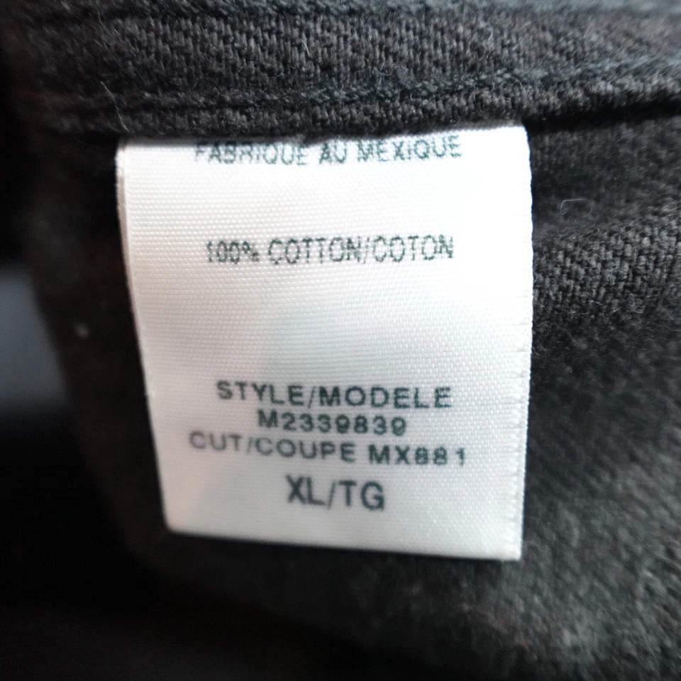 Chaqueta Guess Vintage Grande Negra Denim Tareas Granero Abrigo Foto 4 de 4