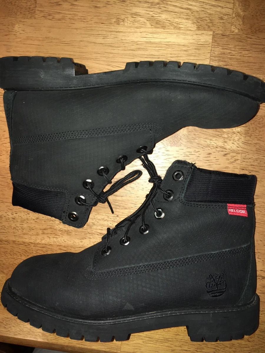 BOYS Size 6 Timberland Helcor Boots BLACK