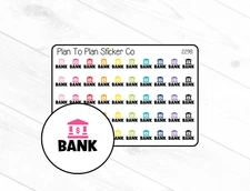 2298~~Bank Planner Stickers.