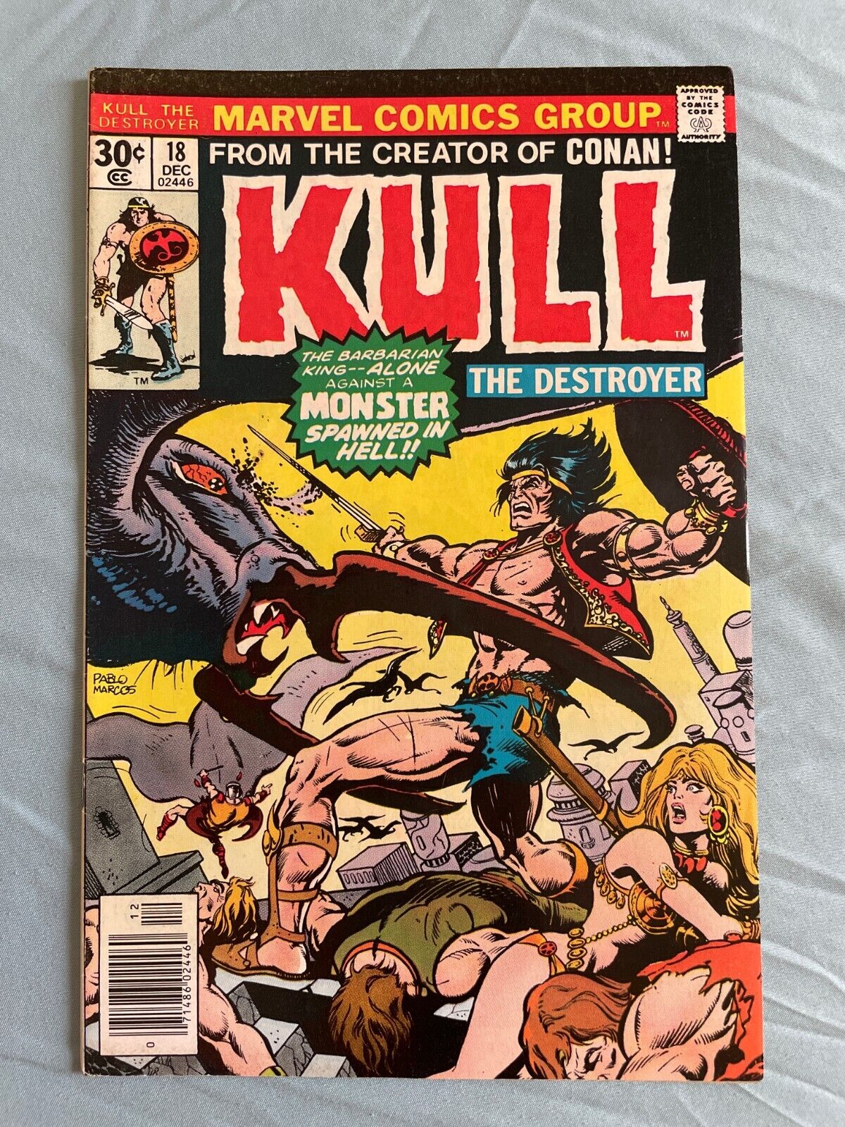 Kull The Destroyer #18 (Dec 1976, Marvel Comics) - fantasy in the style of Conan