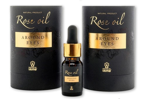 Öl Um die Augen mit Bulgarian Rose Damast, Luxus Hautpflege, ganz natürlich - Bild 1 von 7