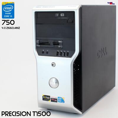 PC Computer Dell Precision T1500 Intel Core I5-750 6GB 120GB SSD Windows 10 64B