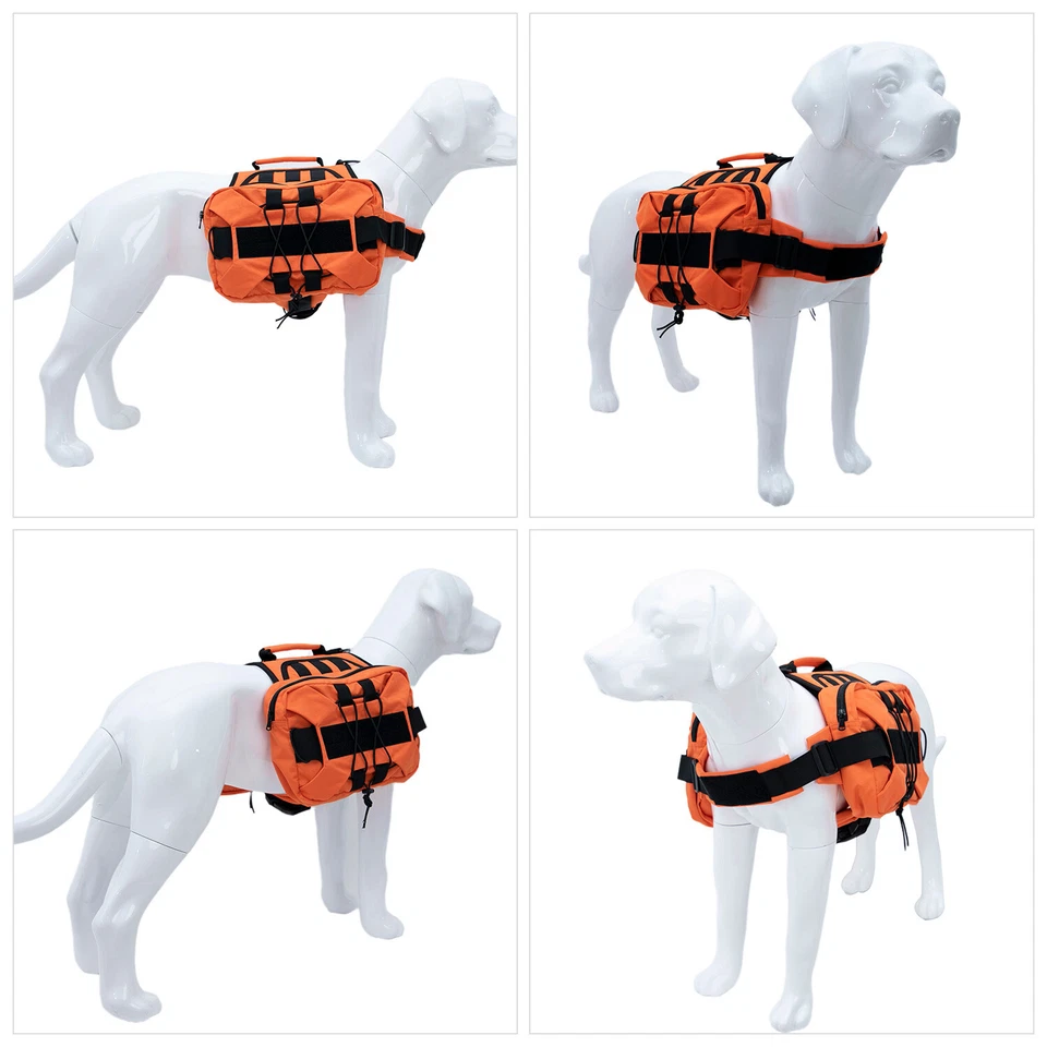 Large Dog Backpack, Adjustable Tactical Dog Pack for Hiking Travel Camping - Image 3 of 4