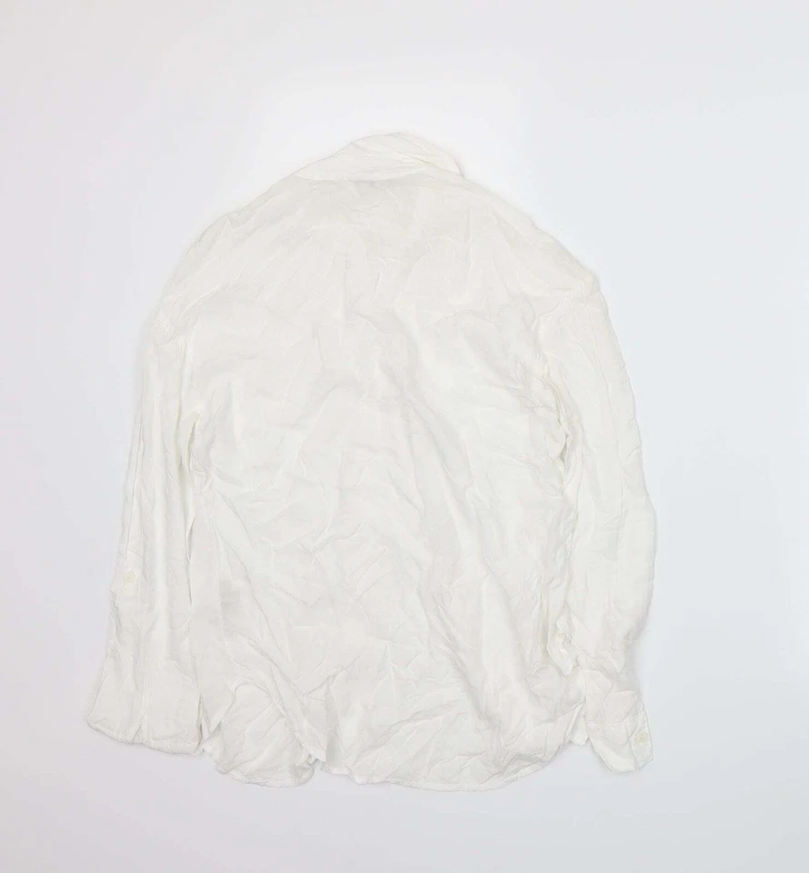 Splendid Mens White Polyester blend Size XS Collared - Image 2 of 4