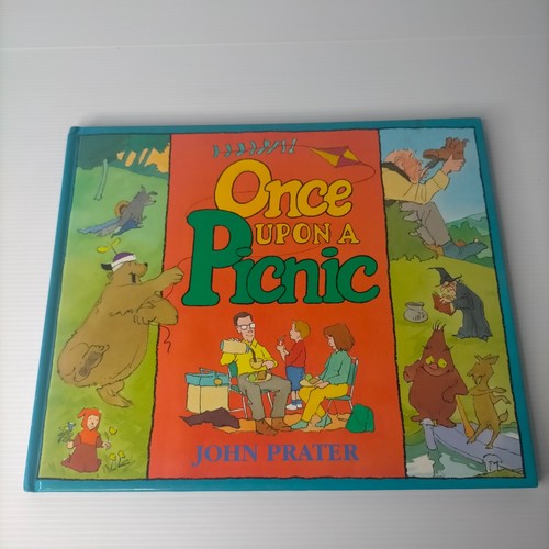 Vintage John Prater Once Upon a Picnic Children's Hardcover Picture Book AU