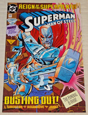 1993 DC COMICS SUPERMAN THE MAN OF STEEL 22 VF/NM w/POSTER 1ST JOHN HENRY STEEL