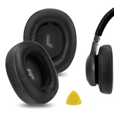 Geekria Protein Leather Ear Pads for JBL E55BT Headphones Black 