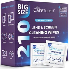 210 Count Lens Wipes Eyeglasses Pre Moistened Scratch Free Cleaner Screens Lens