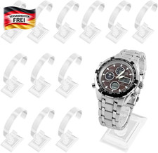 Uhrenhalter aus transparentem Kunststoff C-Form für Uhrenaufbewahrung 12 Stück