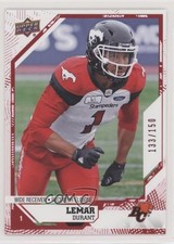 2019 Upper Deck CFL Red 133/150 Lemar Durant #155 a0s