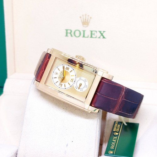 Rolex 18K Yellow Gold 28mm X 47mm Champagne Dial Prince Cellini REF: 5440/8 (08)