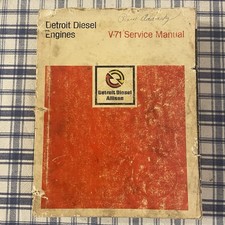 Detroit Diesel Engines V-71 Service Manual--1973 Vintage Detroit Diesel Engines V-71 Service Manual--1973 Vintage
