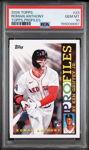 2026 Topps Series 1 Roman Anthony Base (PSA 10)