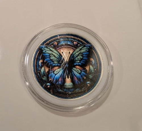 American Silver Eagle .999-Butterfly Decoration