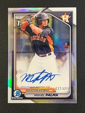 Miguel Palma 2024 Bowman Chrome 1st Auto Refractor /499 Astros 