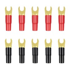 5 Pairs Spade Terminal Crimp Terminals Crimp Barrier Spades Copper Spade Crimp