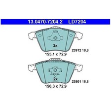 Satz Bremsbeläge Bremsklötze vorne für Mazda 3 BK BL 23869194