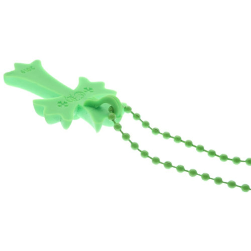 Chrome Hearts Rubber Ch Crs Sml Small Cross Necklace Silicone Green Bca306 Iy209 - Picture 6 of 6