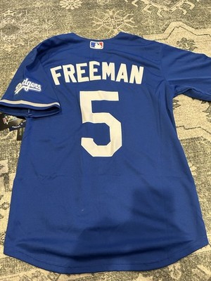Youth Freddie Freeman Dodgers Blue Alternate Jersey Size XL