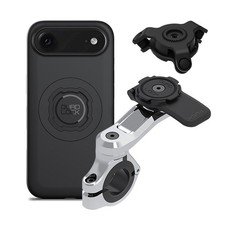 Quad Lock Moto HandlebarMount PRO Chrome Vibration Dampener iPhone MAG Case