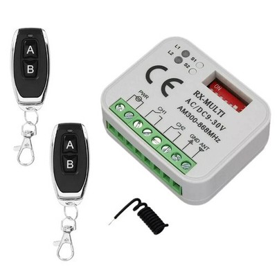 2 Satz Fernbedienung&Empfänger 433 868MHz RX MULTI 433-900MHZ AC/DC 12V~30V