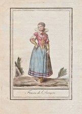 Espana Aragón Trachten costumes engraving grabado Kupferstich Grasset 1780