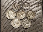 1944 Mercury Dimes (2) + 1942 43 45 War Nickels (5) Ships Free! Free Shipping