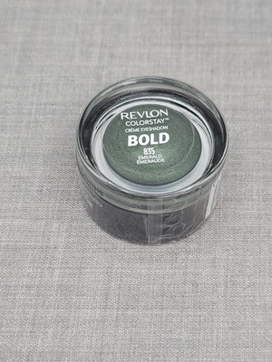Revlon ColorStay Bold Creme Eye Shadow with Built in Brush 835 Emerald - Sealed