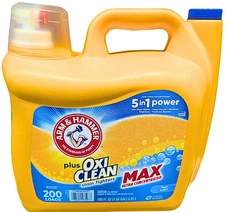 Arm & Hammer Plus OxiClean Max Liquid Laundry Detergent Fresh Scent 200 Loads