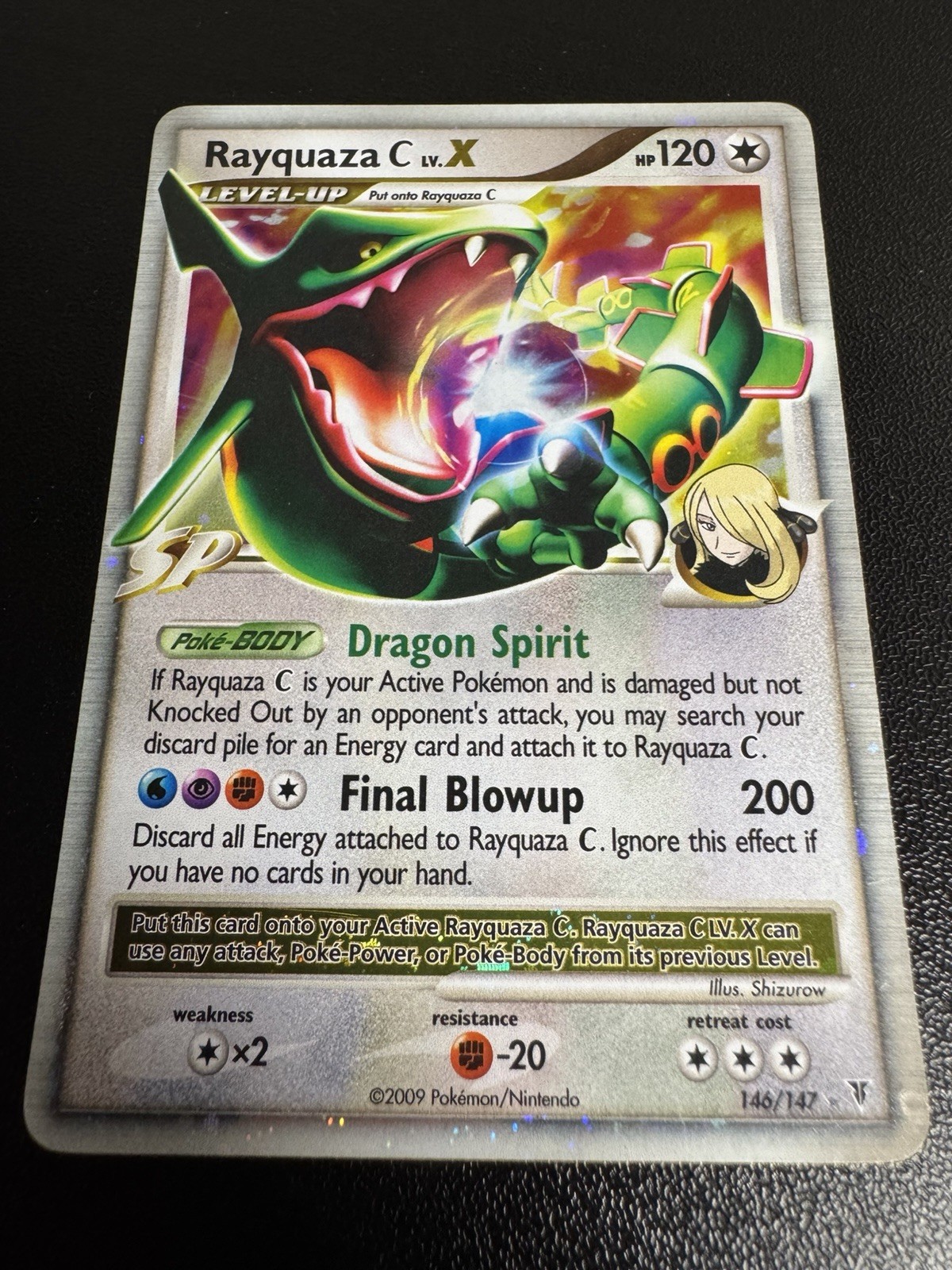 Rayquaza C Lv.X 146/147 Supreme Victors Holo Ultra Secret Rare Pokemon TCG LP+