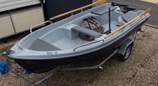 13ft Polport 400 Fishing Boat, 5 speed electric outboard, trailer & hook up