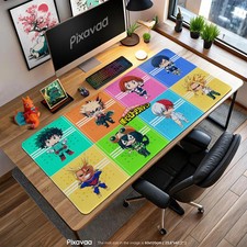 Anime My Hero Academia Chibi Mouse Pad Gaming Large Desk Pad
