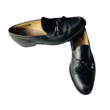 Allen Edmonds Grayson Chestnut Tan Leather Loafer Shoes USA Black 11.5 Men