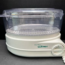 West Bend Electric 4 Cup Food Steamer & Rice Cooker 60 Minute Timer 