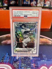 2021 Bowman Chrome - Prospects Jeremy Pena #BCP-190 B/W Mini-Diamond Ref (RC)
