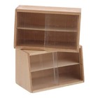 2 Pcs Miniaturmodellspeicherschrank Miniaturholzmöbel Miniaturzubehör
