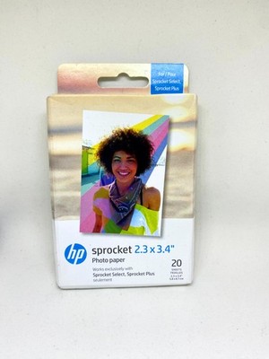 HP Sprocket Photo Paper 2.3x3.4  20 Sheets  For HP SPROCKET/ HPSPROCKET2-in-1 