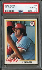 1978 Topps #20 Pete Rose PSA 10 GEM-MT 27564473 
