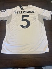 JUDE BELLINGHAM REAL MADRID AUTOGRAPHED JERSEY SIGNED AUTHENTIC NEW NWT WITH COA