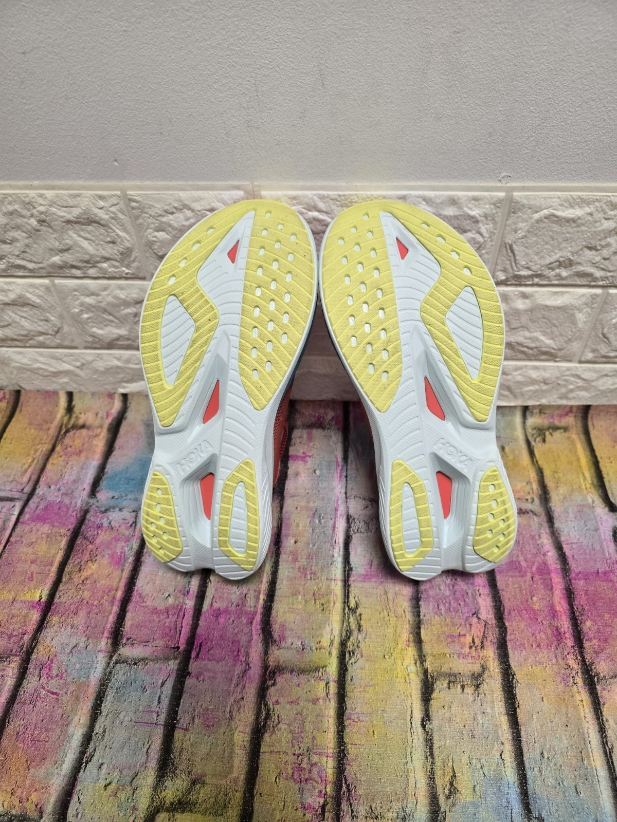 Hoka One One Mach X 2 Racing Road Shoes UK 5.5 Women's RRP £ 170 Grapefruit image 6