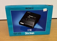 VINTAGE SONY D-T66 AM/FM PORTABLE DISCMAN W/ Box And Inserts PARTS/REPAIR READ