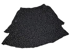 Abercrombie  Fitch Vintage Y2K Layered Skirt Ruffled SZ.S Polka Dot Print EUC
