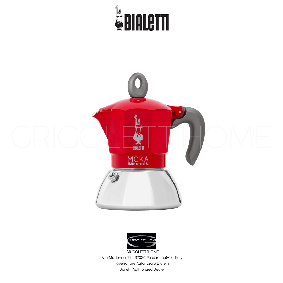 Bialetti Moka Induction Red 2 Cups / 100 ML - Retailer