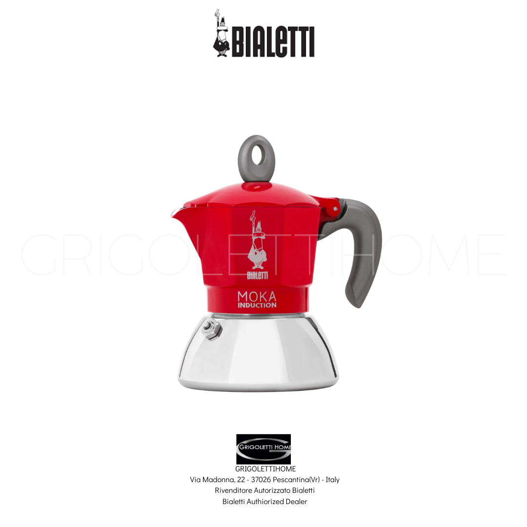 Bialetti Moka Induction Red 2 Cups / 100 ML - Retailer