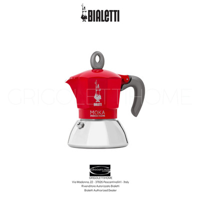 Bialetti Moka Induktion Rossa 2 Tassen / 100 ML - Einzelhändler