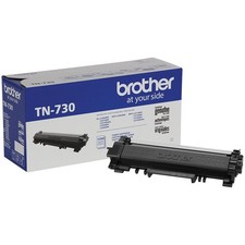 Brother TN730 Standard Yield Black Toner Cartridge, Up to 1200 Pages Yield
