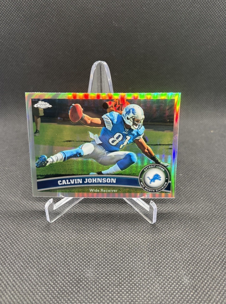 2011 Topps Chrome - Calvin Johnson #8 Refractor - Detroit Lions