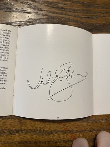 Julian Bream Vol. 8 CD Popular Classics For Spanish Guitar Autographed Rare Oop - Picture 18 of 18